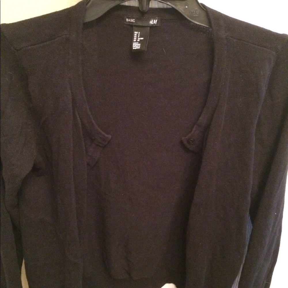 H&M Black cardigan sweater